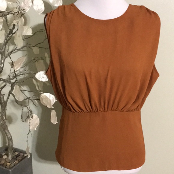 Ann Taylor Tops - ANN TAYLOR BROWN TOP